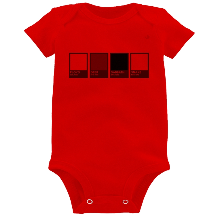 Body Bebê Rock Color Guide - Vermelho