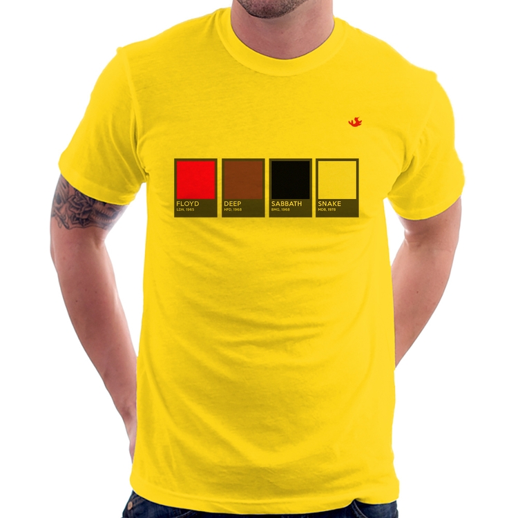 Camiseta Rock Color Guide - Amarela