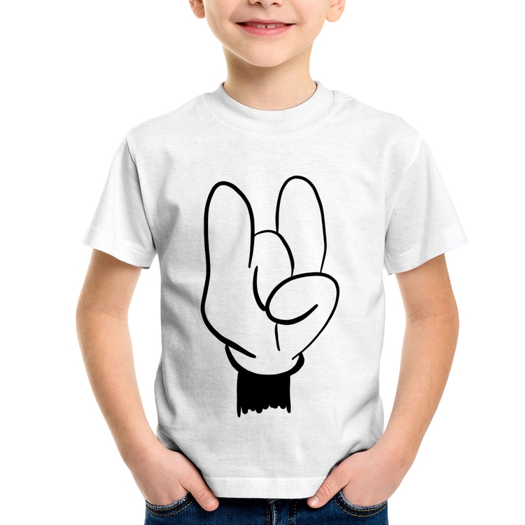 Camiseta Infantil Rock Hand