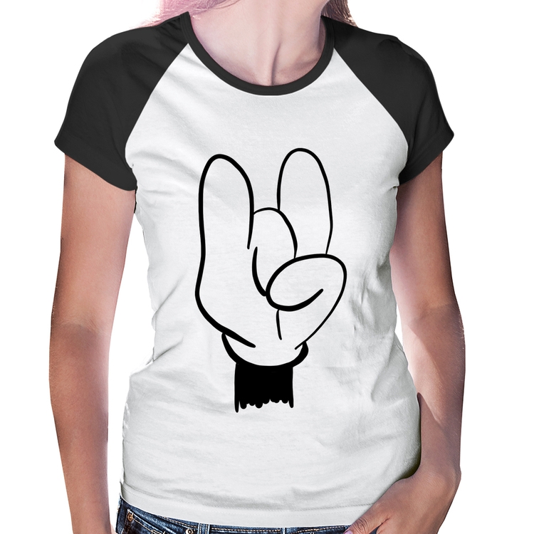 Baby Look Raglan Rock Hand