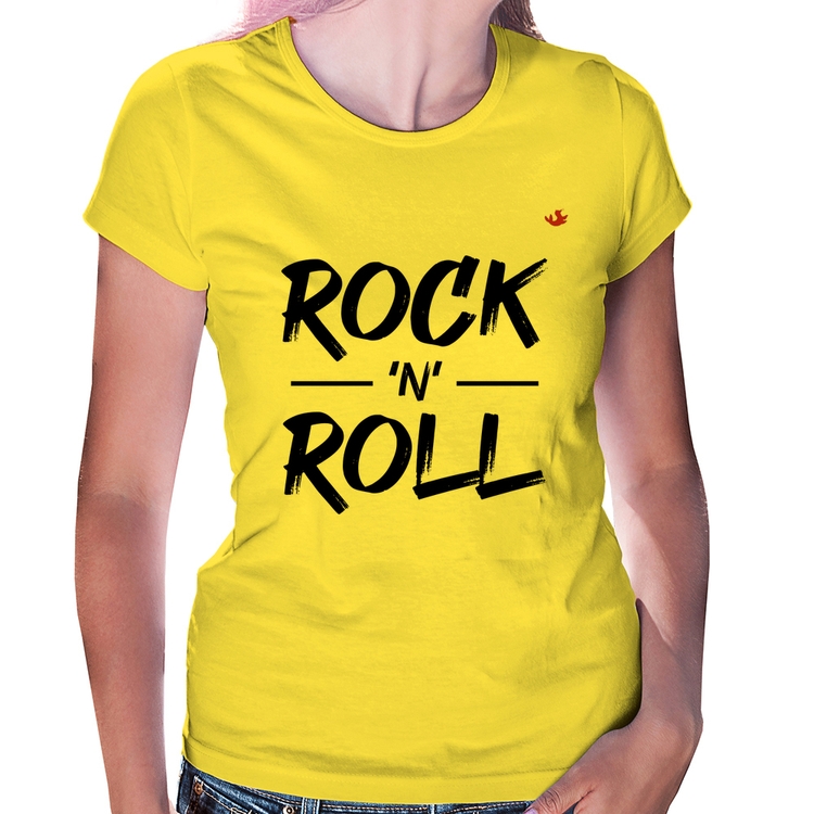 Baby Look Rock n Roll - Amarela