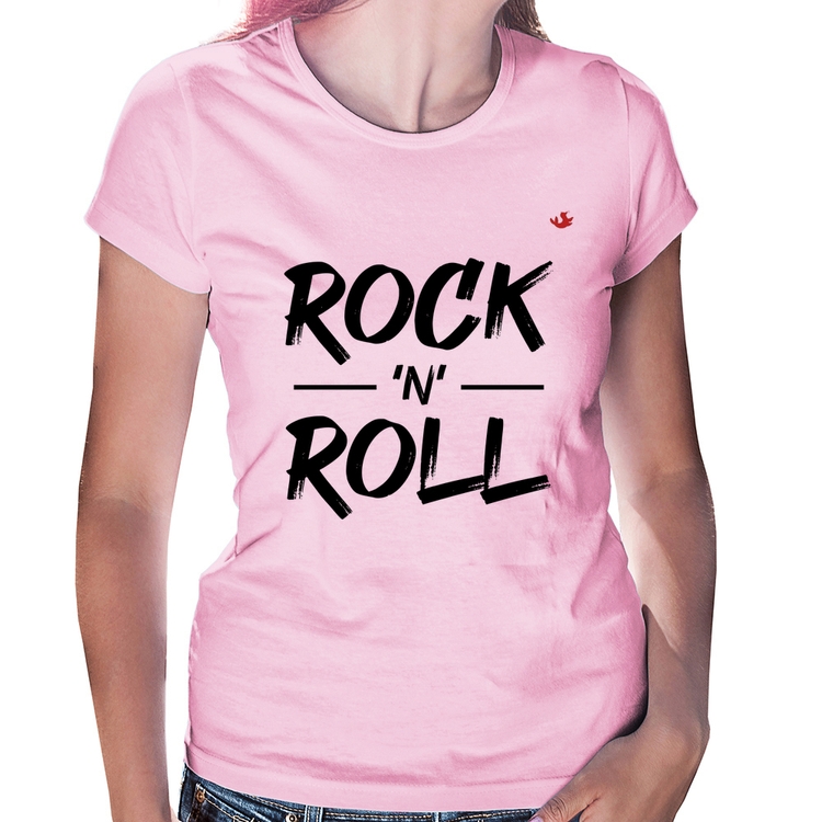 Baby Look Rock n Roll - Rosa Bebê