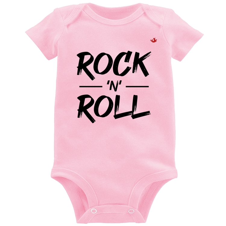Body Bebê Rock n Roll - Rosa Bebê