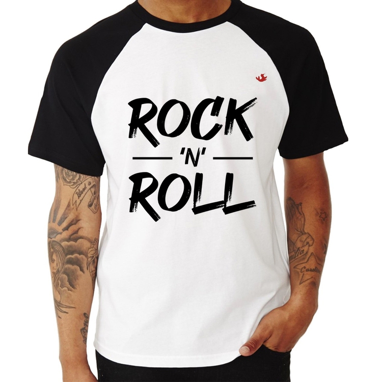 Camiseta Raglan Rock n Roll
