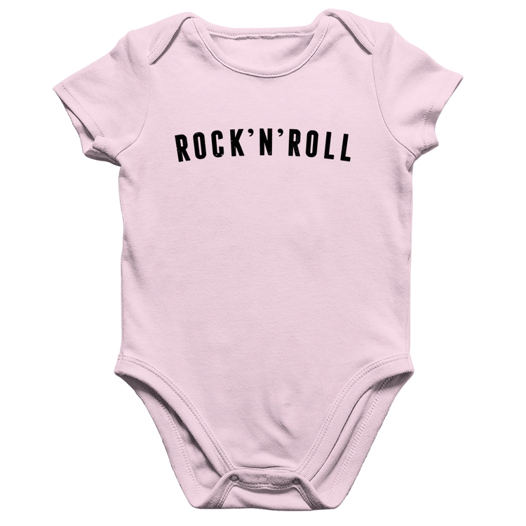 Body Bebê Algodão Rock 'n' Roll - Rosa Bebê
