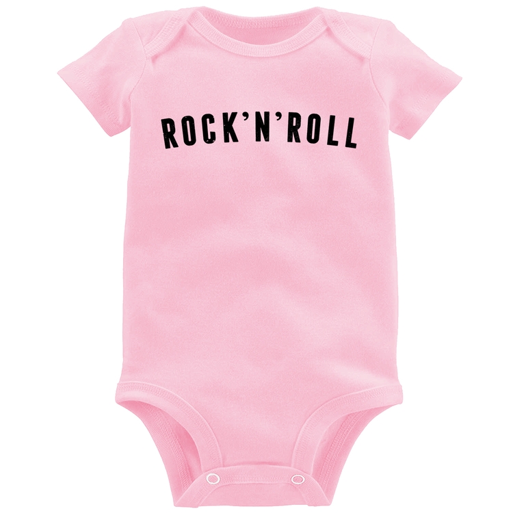 Body Bebê Rock 'n' Roll - Rosa Bebê