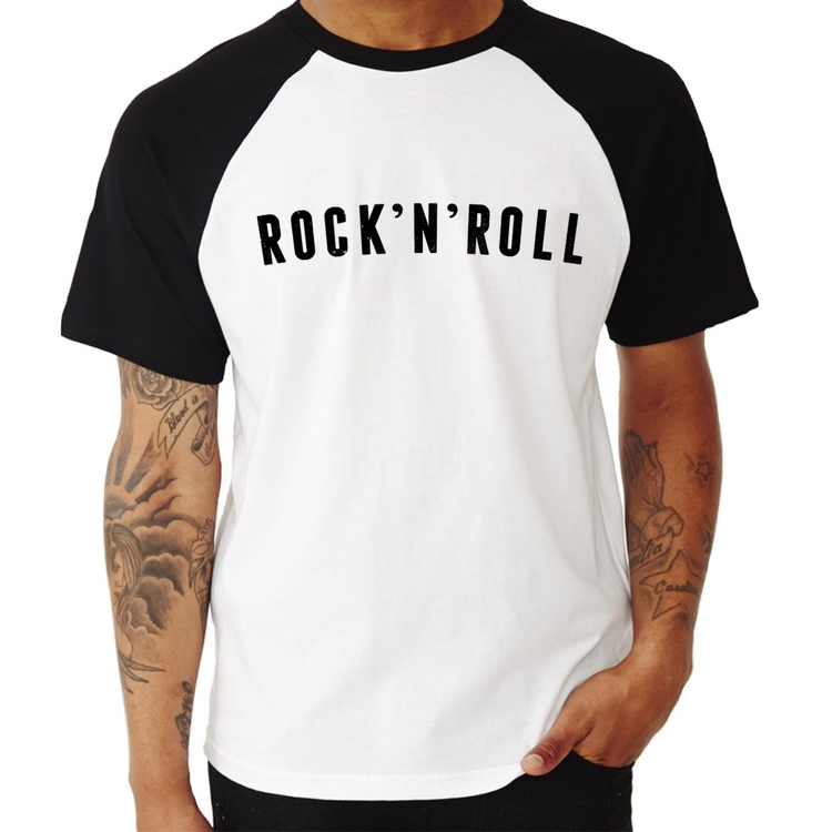 Camiseta Raglan Rock 'n' Roll