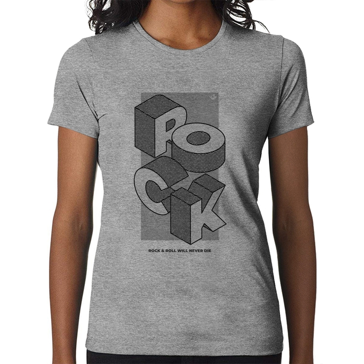 Baby Look Rock & Roll will never die - Cinza