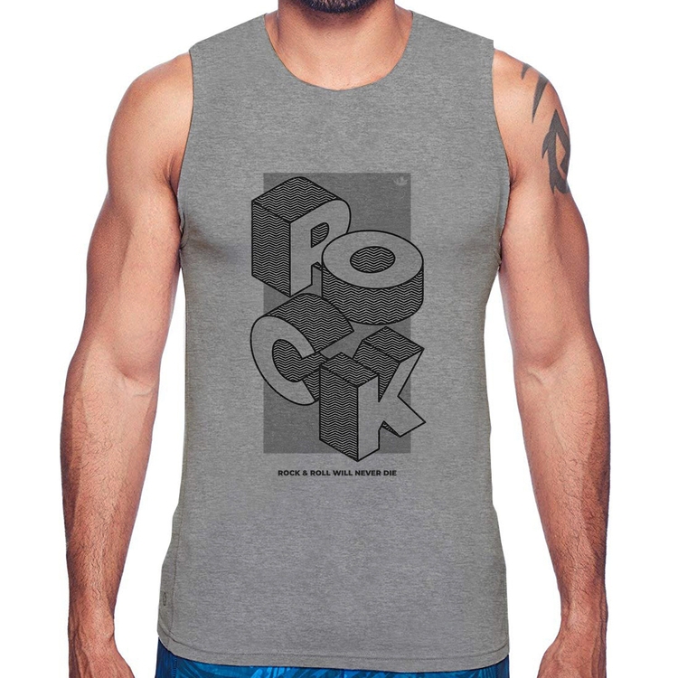 Regata Rock & Roll will never die - Cinza