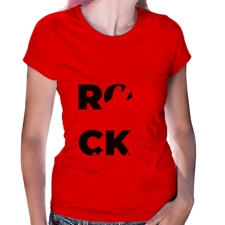 Baby Look Rock the day - Vermelha