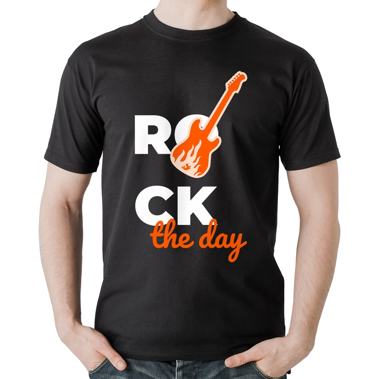 Camiseta Algodão Rock the day