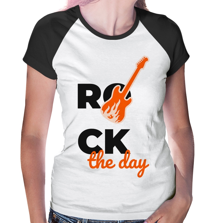 Baby Look Raglan Rock the day
