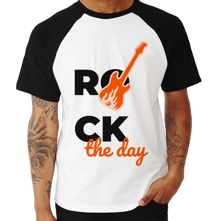 Camiseta Raglan Rock the day