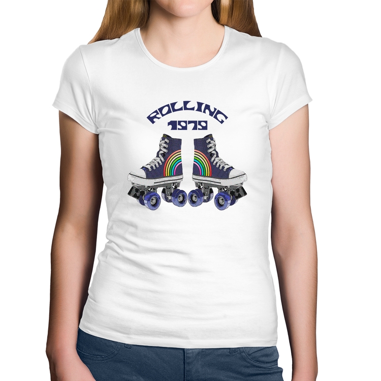 Baby Look Algodão Rolling 1979 - Branca