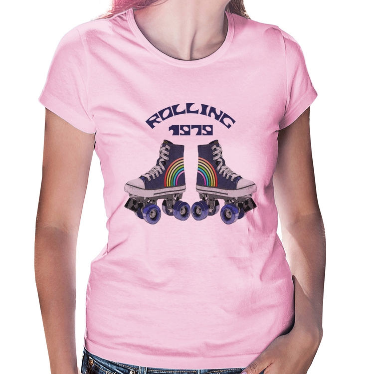 Baby Look Rolling 1979 - Rosa Bebê