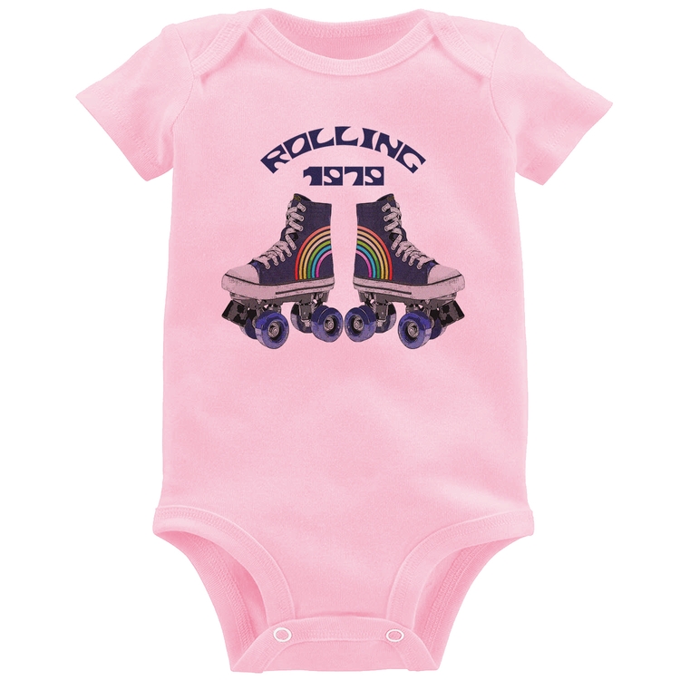 Body Bebê Rolling 1979 - Rosa Bebê