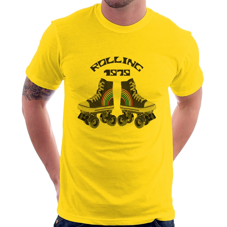 Camiseta Rolling 1979 - Amarela