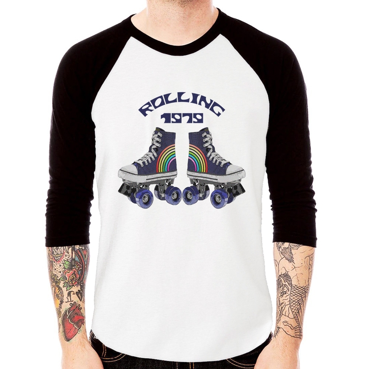 Camiseta Raglan Rolling 1979 Manga 3/4