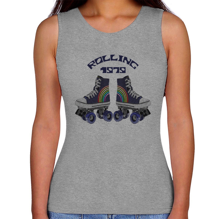 Regata Feminina Rolling 1979 - Cinza