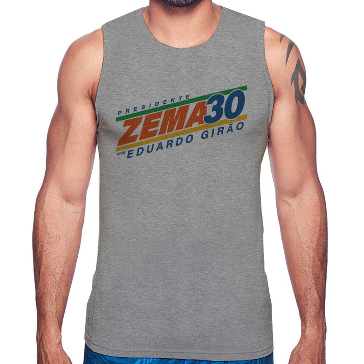 Regata Romeu Zema Presidente 30 Novo - Cinza