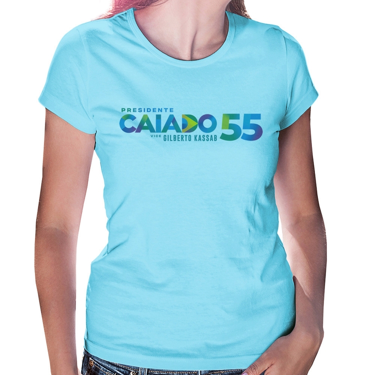 Baby Look Ronaldo Caiado Presidente 2026 PSD 55 - Azul Bebê