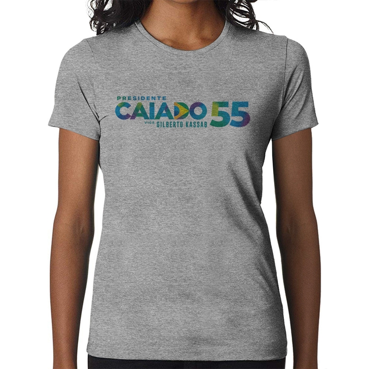 Baby Look Ronaldo Caiado Presidente 2026 PSD 55 - Cinza