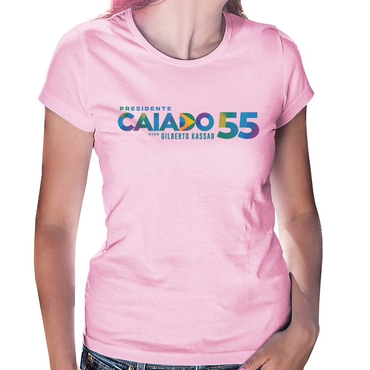 Baby Look Ronaldo Caiado Presidente 2026 PSD 55 - Rosa Bebê