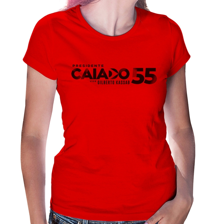 Baby Look Ronaldo Caiado Presidente 2026 PSD 55 - Vermelha