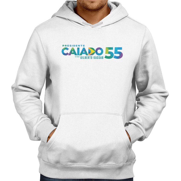 Moletom Ronaldo Caiado Presidente 2026 PSD 55 - Branco