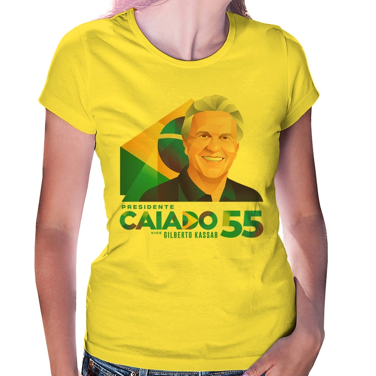 Baby Look Ronaldo Caiado Presidente - Amarela