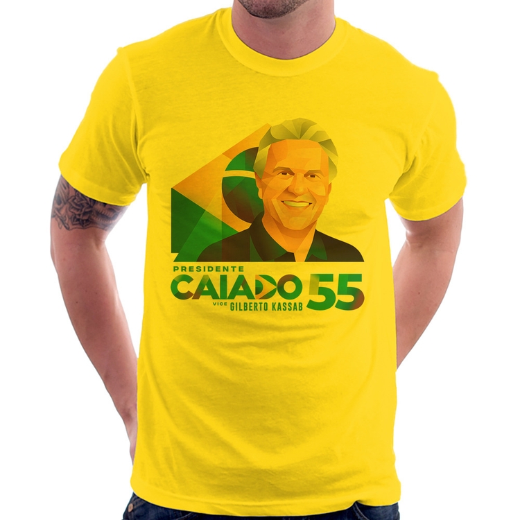 Camiseta Ronaldo Caiado Presidente - Amarela