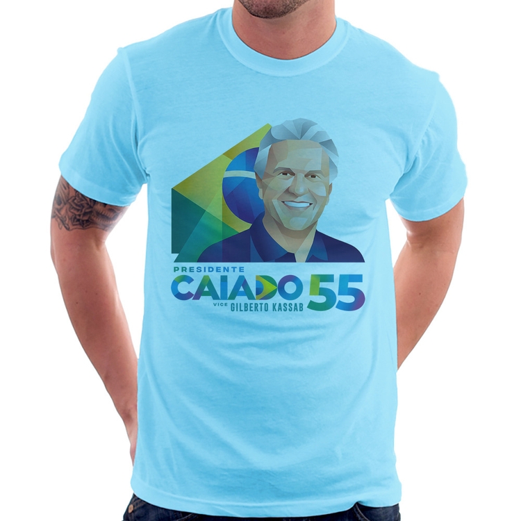 Camiseta Ronaldo Caiado Presidente - Azul Bebê