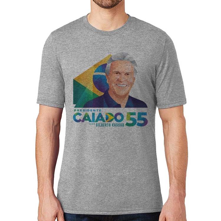 Camiseta Ronaldo Caiado Presidente - Cinza