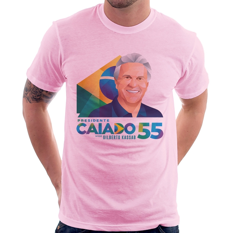 Camiseta Ronaldo Caiado Presidente - Rosa Bebê