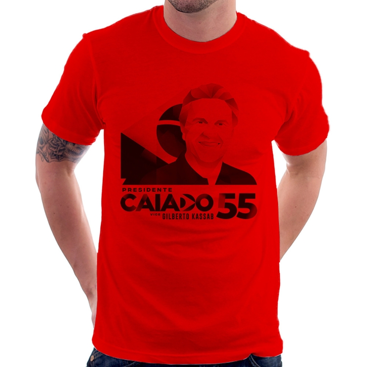 Camiseta Ronaldo Caiado Presidente - Vermelha