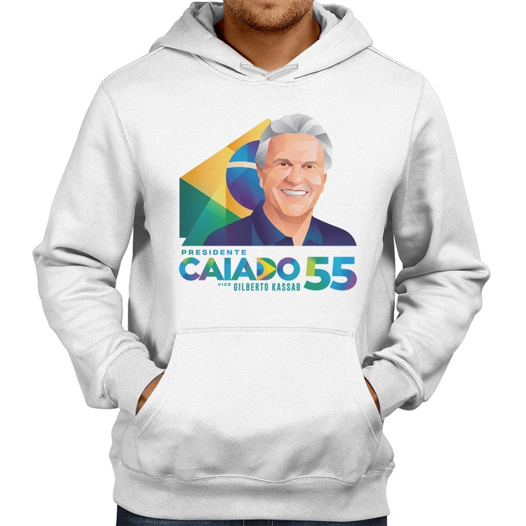 Moletom Ronaldo Caiado Presidente - Branco