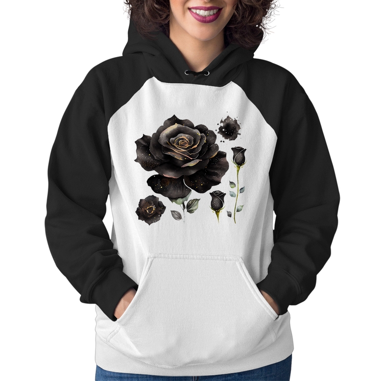 Moletom Feminino Rosas negras