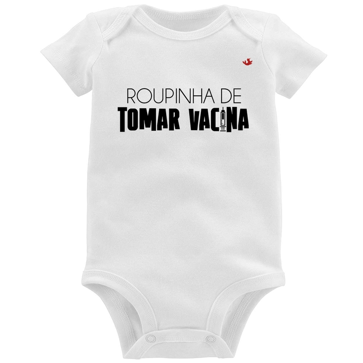 Body Bebê Roupinha de tomar vacina