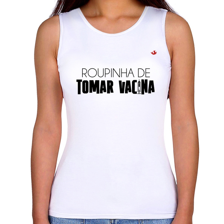 Regata Feminina Roupinha de tomar vacina