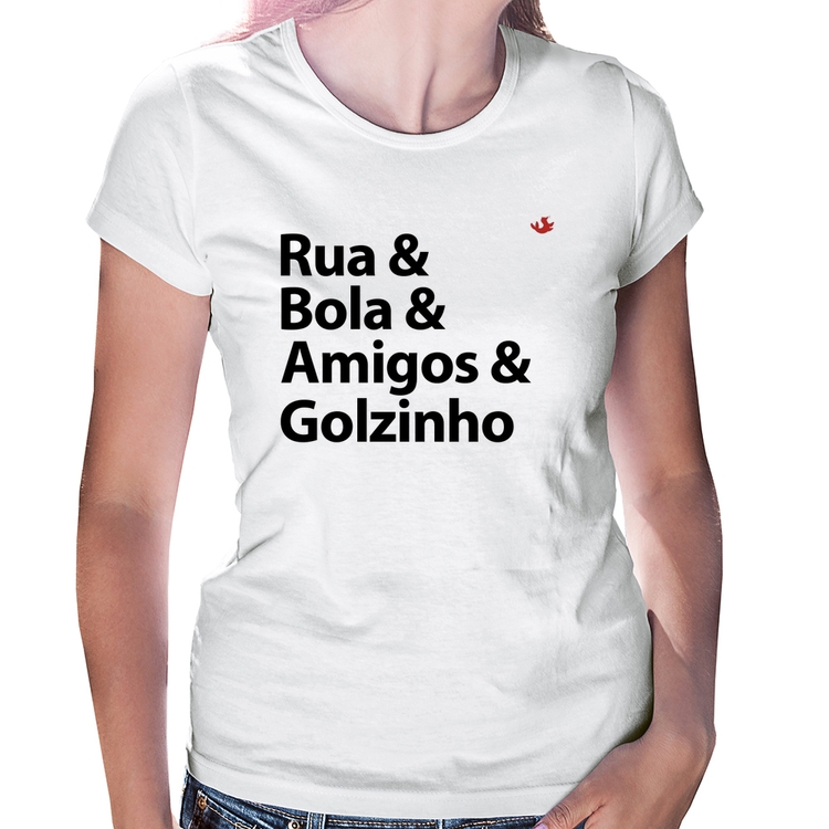Baby Look Rua & Bola & Amigos & Golzinho