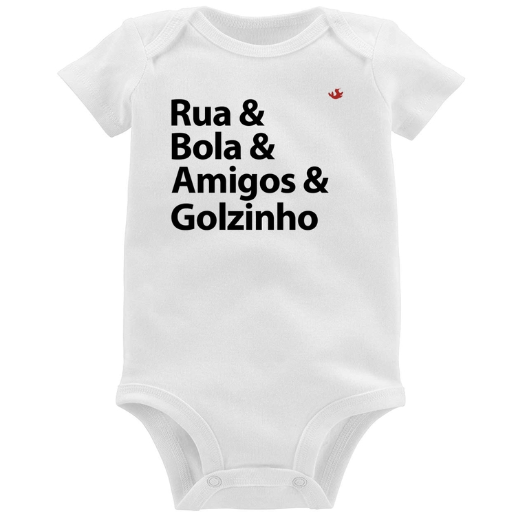 Body Bebê Rua & Bola & Amigos & Golzinho