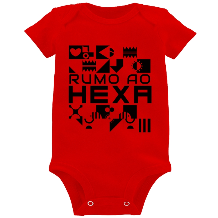 Body Bebê Rumo ao Hexa - Vermelho