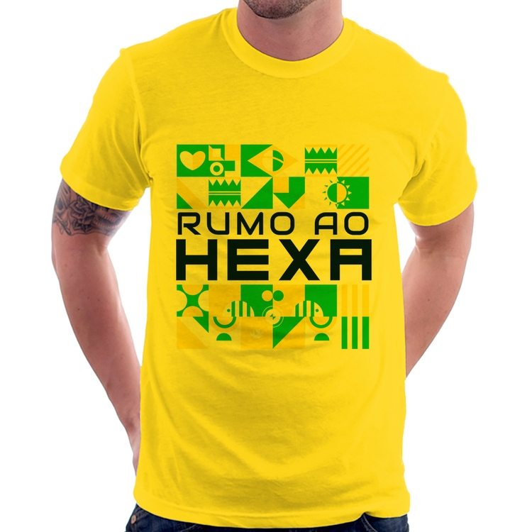 Camiseta Rumo ao Hexa - Amarela