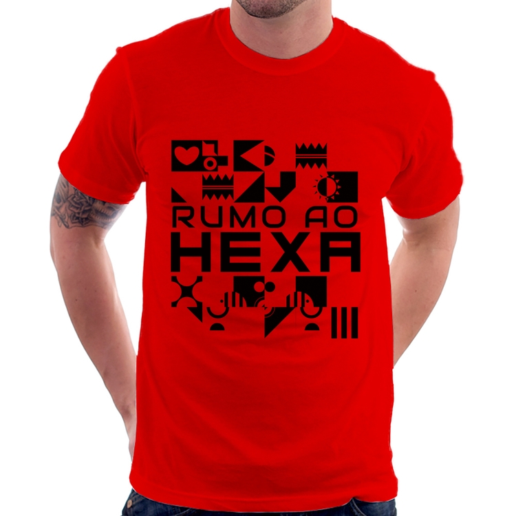 Camiseta Rumo ao Hexa - Vermelha