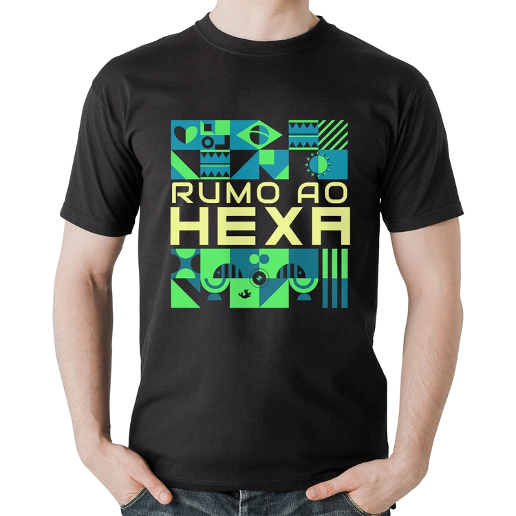 Camiseta Algodão Rumo ao Hexa
