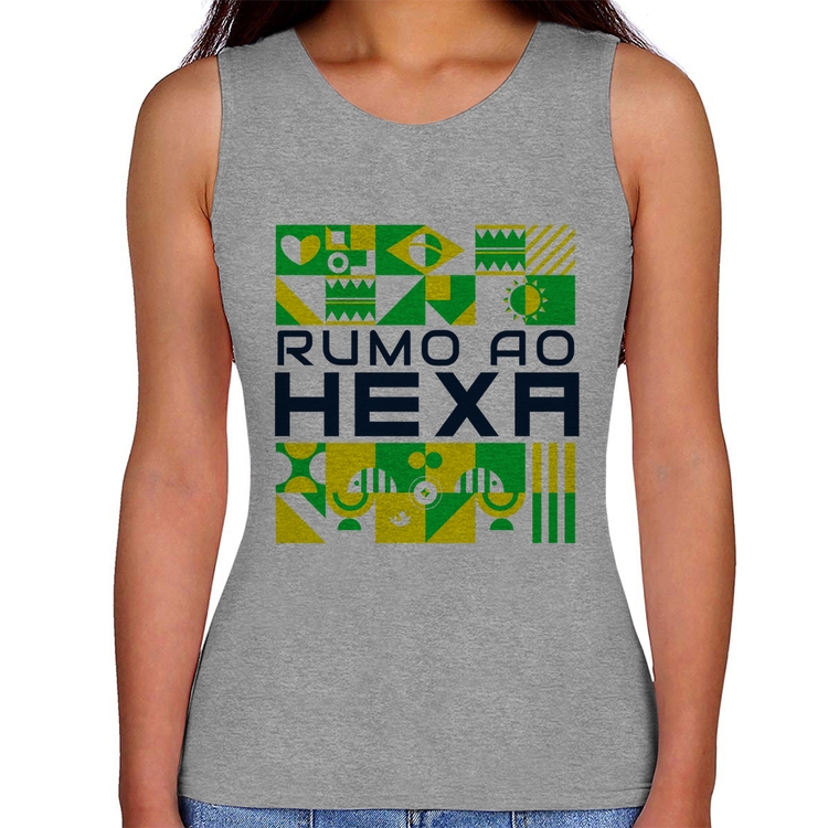 Regata Feminina Rumo ao Hexa - Cinza
