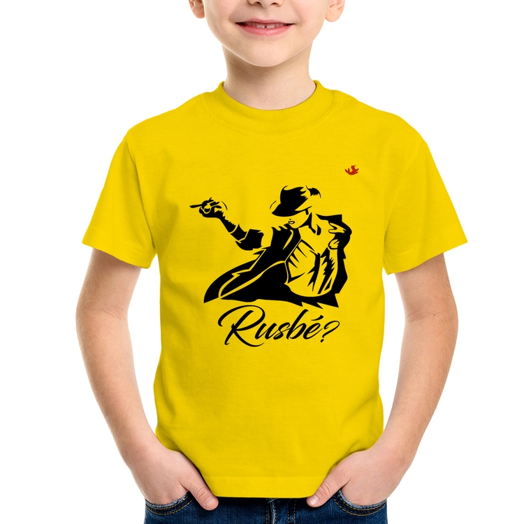 Camiseta Infantil Rusbé? - Amarela