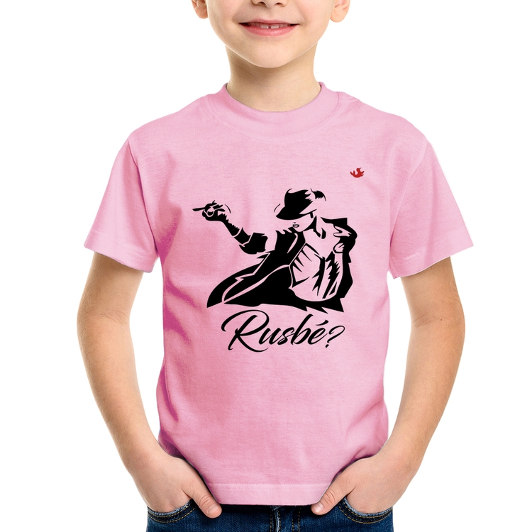Camiseta Infantil Rusbé? - Rosa Bebê