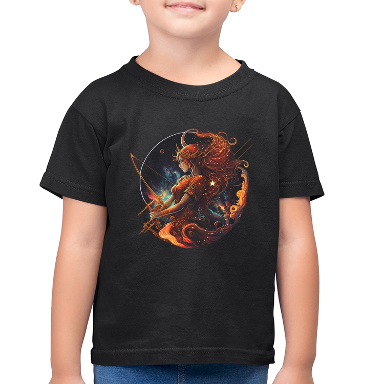 Camiseta Algodão Infantil Sagitário Sígno