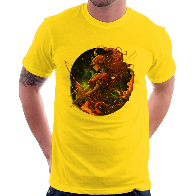 Camiseta Sagitário Sígno - Amarela